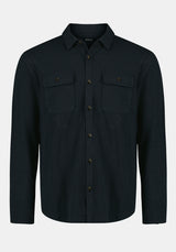 Samme Men's Long-Sleeve Plaid Blanket Shirt color MIDNIGHT BLUE