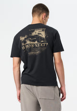Tilden Men's Graphic T-Shirt with Speedway Print color BLACK