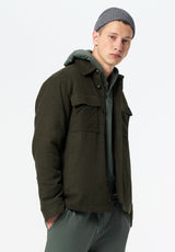 Jace Men's Shacket color FERN