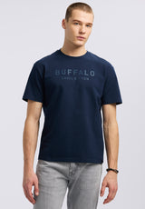 Tomba Men's Graphic T-Shirt with Raised Logo Print, Whale - BM24728