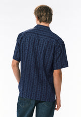 Sandro Men's Printed Short-Sleeve Camp Shirt, Whale - BM24768