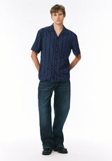 Sandro Men's Printed Short-Sleeve Camp Shirt, Whale - BM24768