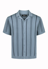 Buffalo David Bitton Waldir Men’s Short Sleeve Sweater Shirt COLOR Faded Denim