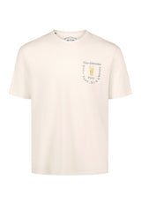 Buffalo Men T-Shirts White Knit Tees Short Sleeve Crew Neck Short Sleeve