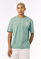 Buffalo David Bitton Teyze Men’s Dust & Glory Skull Graphic Tee COLOR Creme De Menthe