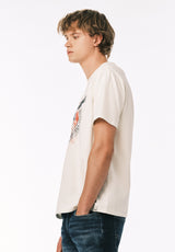 Buffalo David Bitton Texon Men’s Americana Graphic Tee COLOR Milk