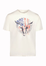 Buffalo David Bitton Texon Men’s Americana Graphic Tee COLOR Milk