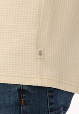 Buffalo David Bitton Kiro Men's Textured Short Sleeve Tee, Milk