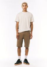 Buffalo David Bitton Relaxed Straight Dean Men's Freedom Flex Shorts COLOR Dark Beige