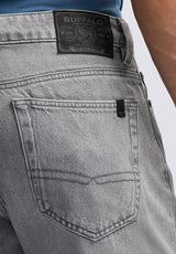 Buffalo David Bitton Relaxed Straight Driven Men's Jeans color GREY