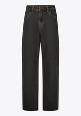 Buffalo Men Jeans Black Denim Denim Pants Rigid