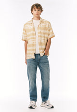 Buffalo David Bitton Relaxed Straight Driven Men’s Jeans Whiskered and Crinkled