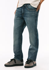 Buffalo David Bitton Relaxed Straight Driven Men’s Jeans Veined and Worked