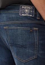 Buffalo Men Jeans Navy Denim Denim Pants Stretch