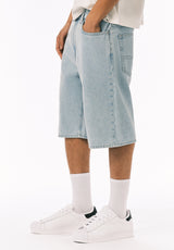 Buffalo David Bitton Mick Men's Wide Leg Denim Short Bleached Out