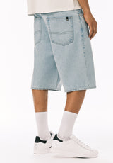 Buffalo David Bitton Mick Men's Wide Leg Denim Short Bleached Out
