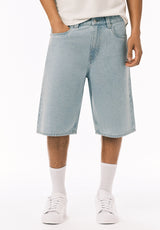 Buffalo David Bitton Mick Men's Wide Leg Denim Short Bleached Out