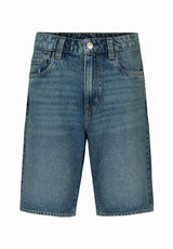 Buffalo David Bitton Mick Men's Wide Leg Denim Short COLOR Distressed Blue