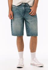Buffalo David Bitton Dean Men’s Relaxed Straight Denim Short Sanded And Vintage
