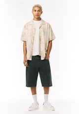 Buffalo David Bitton Mick Men's Wide Leg Denim Short COLOR Faded Black