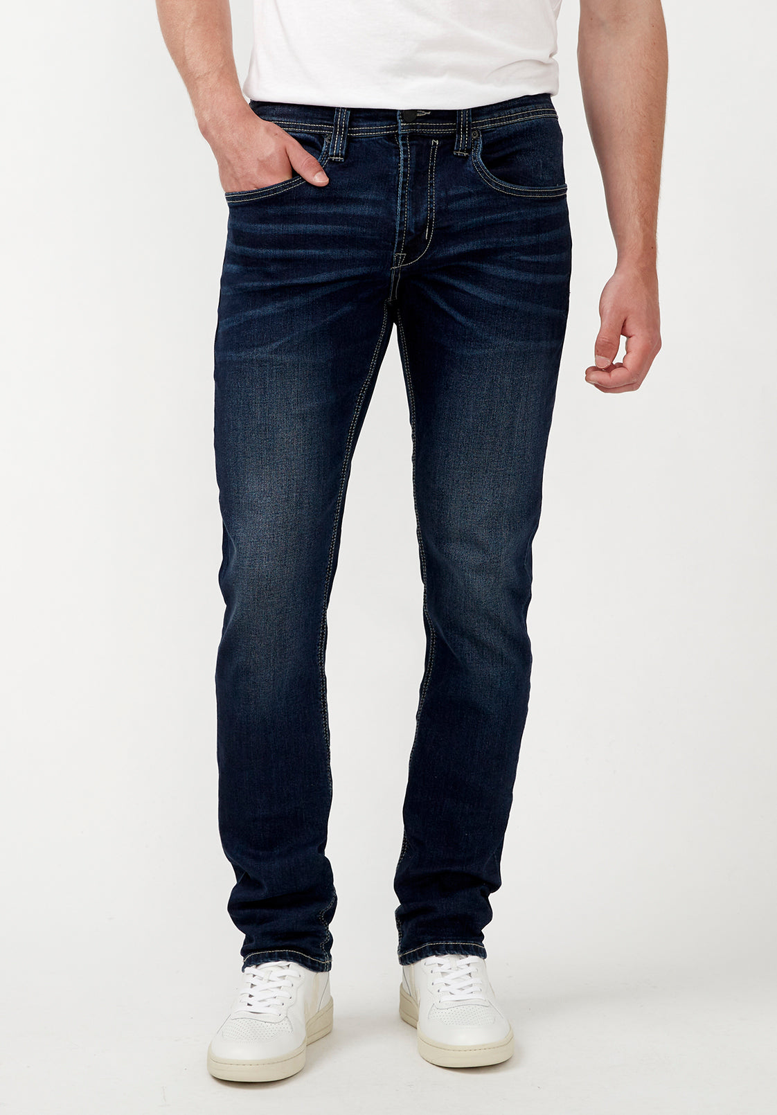 Slim Straight Classic Medium Blue Evan-X Jeans – Buffalo Jeans - US
