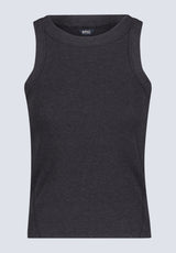 Buffalo David Bitton Regine Women's Ribbed Tank Top, Carbon black - KT0119H