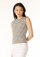 Buffalo Women Tops White Knit Tees Short Sleeve
