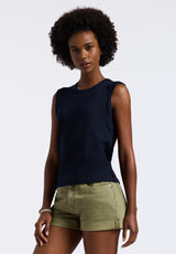 Buffalo David Bitton Elayne Women’s Sleeveless Top Color PEACOAT