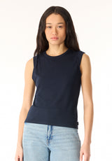 Elayne Women’s Sleeveless Top, Navy - KT0191P