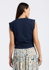 Buffalo David Bitton Alanis Women's Sleeveless Top Color PEACOAT