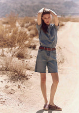 Buffalo David Bitton Lenore Women’s Puffed Sleeve Blouse Color CLASSIC VINTAGE