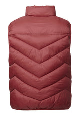 Davies Men's Puffer Vest, Chilli - OBMEF007