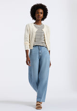 Buffalo David Bitton Emmanuelle Women's Scalloped Hem Open-Knit Cardigan Color