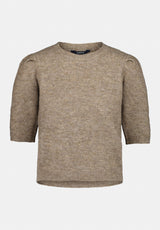 Bettey Women's Puff Shoulder Short-Sleeve Sweater color CEDAR