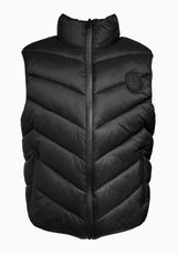Davies Men's Puffer Vest, Black - OBMEF007