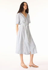Buffalo Dresses Grey Woven Casual Dresses Midi Dress Classic Collar