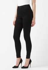 High Rise Skinny Skylar Women's Jeans, Black - BL15663