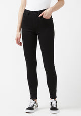 High Rise Skinny Skylar Women's Jeans, Black - BL15663