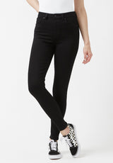 High Rise Skinny Skylar Women's Jeans, Black - BL15663