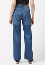 High Rise Wide Leg Addie Women's Jeans, Indigo - BL15817