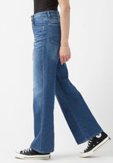 High Rise Wide Leg Addie Women's Jeans, Indigo - BL15817