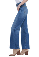 High Rise Wide Leg Addie Women's Jeans, Indigo - BL15817