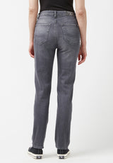 High Rise Straight Jayden Women's Jeans, Grey - BL15845