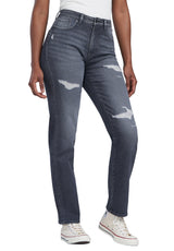 High Rise Straight Jayden Women's Jeans, Grey - BL15845