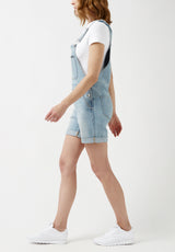 Buffalo David Bitton Holly Vintage Overalls Shorts - BL15881 Color INDIGO