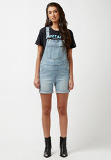 Buffalo David Bitton Holly Vintage Overalls Shorts - BL15881