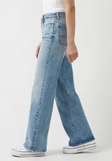 Buffalo David Bitton High Rise Wide Leg Addie Vintage Feel Jeans - BL15901 Color INDIGO