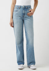 Buffalo David Bitton High Rise Wide Leg Addie Vintage Feel Jeans - BL15901 Color INDIGO