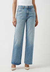 Buffalo David Bitton High Rise Wide Leg Addie Vintage Feel Jeans - BL15901 Color INDIGO
