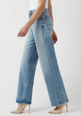 Buffalo David Bitton High Rise Wide Leg Addie Vintage Feel Jeans - BL15901 Color INDIGO